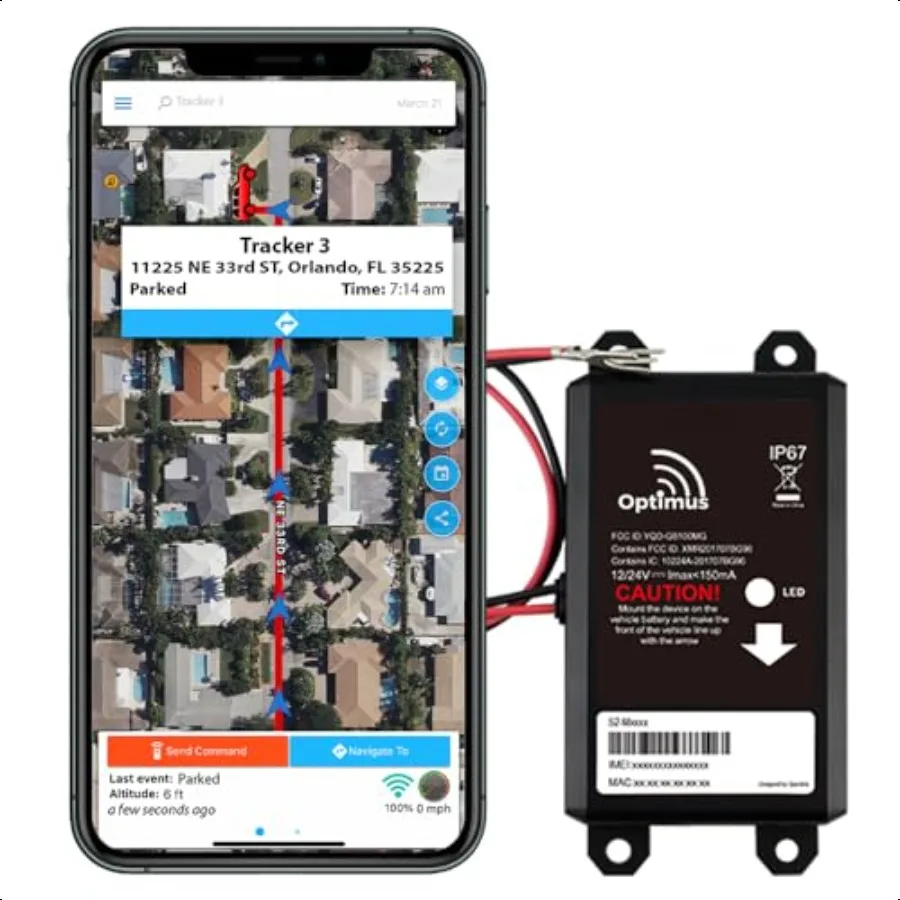 Optimus Wired GPS Tracker for Vehicles Easy Installation on Car's Battery Low Cost Subscription Plan Options
Optimus Wired GPS Tracker for Vehicles Easy Installation on Car's Battery Low Cost Subscription Plan Options