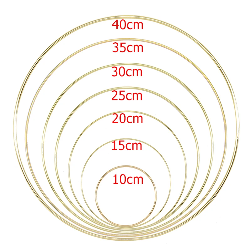 10-40cm Gold Metal Ring Hoops DIY Craft Wind Chimes Accessories Hanging Decorations for Wedding Decoration Handmade Home Decor
10-40cm Gold Metal Ring Hoops DIY Craft Wind Chimes Accessories Hanging Decorations for Wedding Decoration Handmade Home Decor