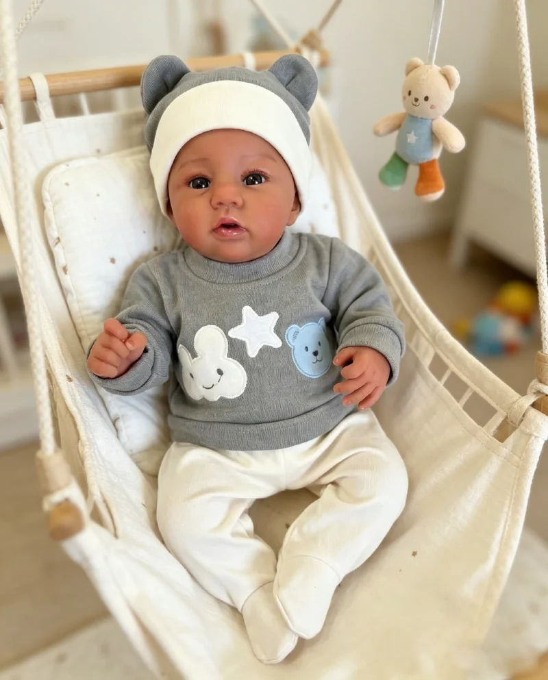 NPK 19inch Dark Skin Reborn Abigail Soft Cloth Body Doll Lifelike Baby Doll with Hand Draw Hair
NPK 19inch Dark Skin Reborn Abigail Soft Cloth Body Doll Lifelike Baby Doll with Hand Draw Hair