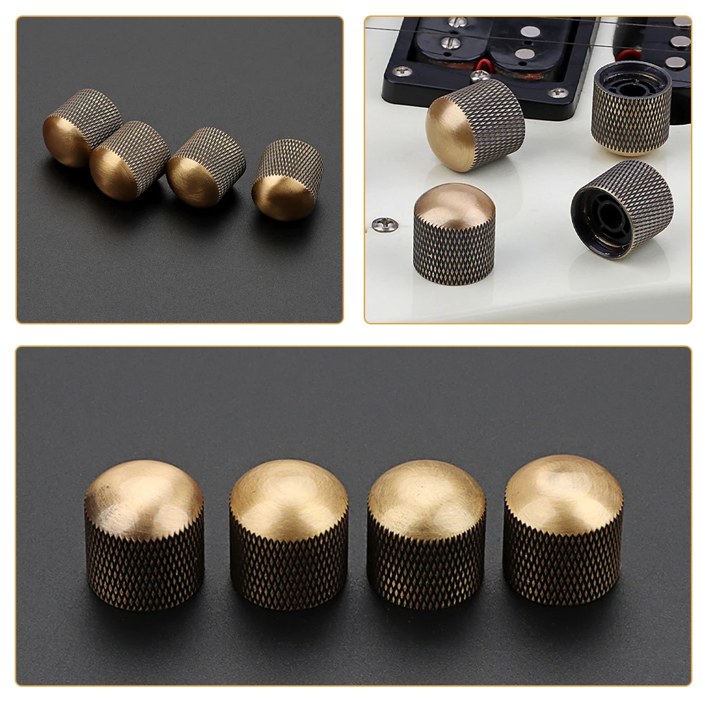 4pcs Guitar Knob Metal Volume Control Electric Bass Parts Accessories Durable Long Life Novel Design Fine Workmanship Practical
4pcs Guitar Knob Metal Volume Control Electric Bass Parts Accessories Durable Long Life Novel Design Fine Workmanship Practical