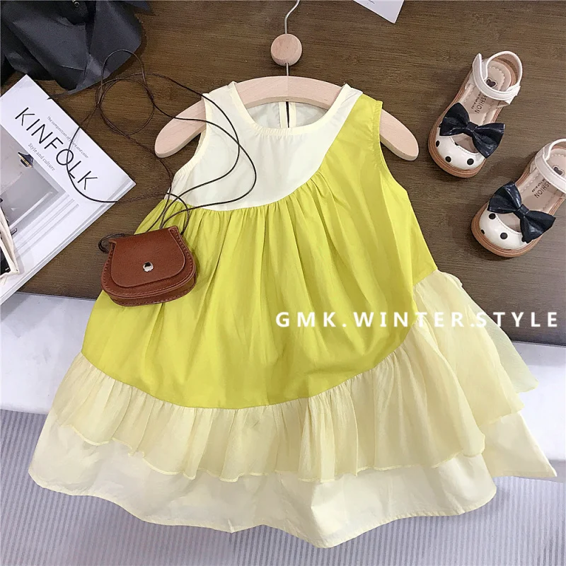 Girls' Summer Thin Dress Children's Loose PatchworkaLittle Girl Stylish Cotton Strap Dress
Girls' Summer Thin Dress Children's Loose PatchworkaLittle Girl Stylish Cotton Strap Dress