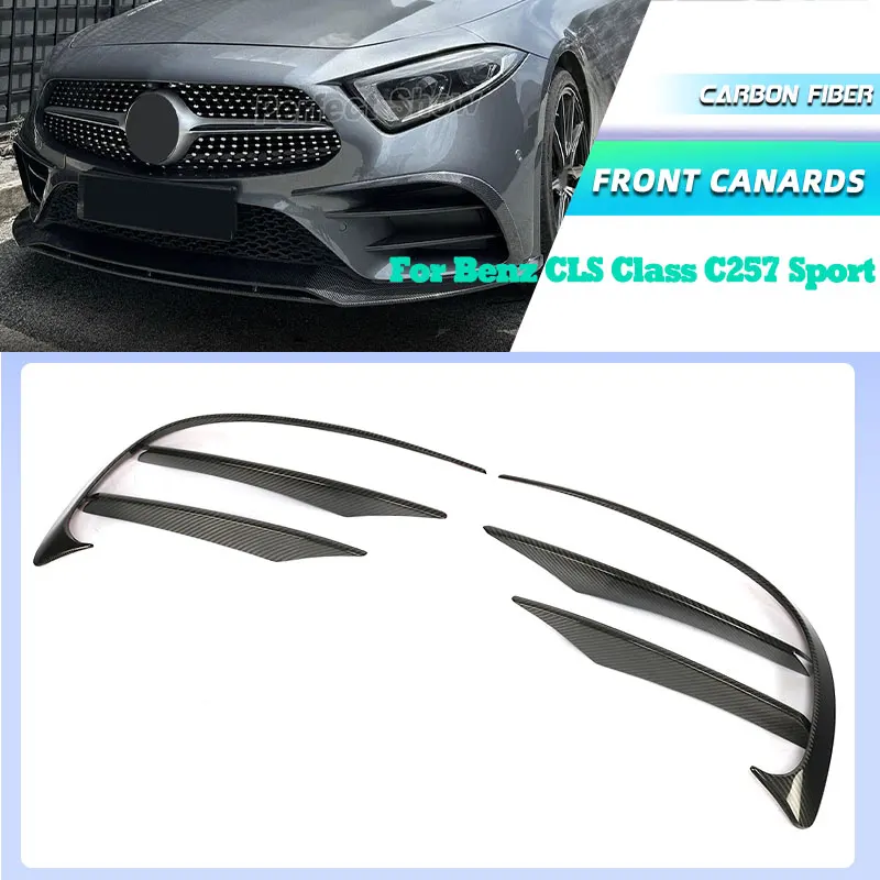 Carbon Fiber Car Front Bumper Fog Lamp Cover Trims for Mercedes Benz CLS Class C257 Sport CLS53 AMG 2018 2019 Front Canards Fins
Carbon Fiber Car Front Bumper Fog Lamp Cover Trims for Mercedes Benz CLS Class C257 Sport CLS53 AMG 2018 2019 Front Canards Fins