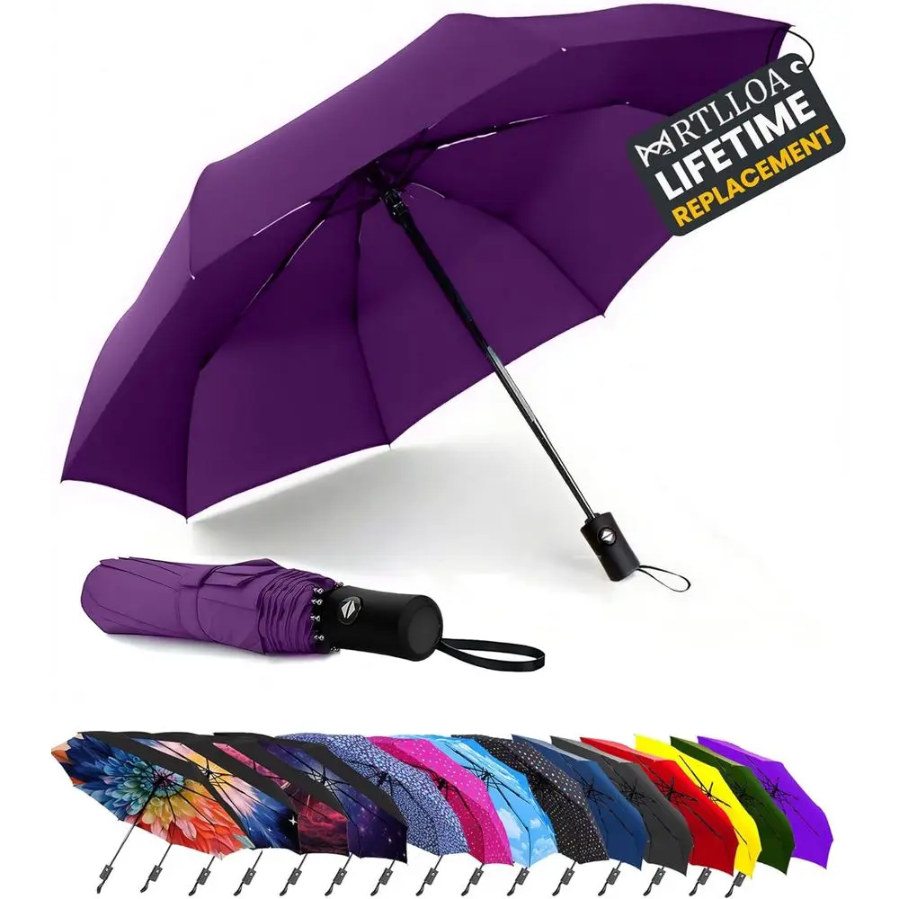 Compact 42/49 Inch Travel Umbrella, Lightweight, Automatic, Durable, Waterproof for Men, Women, and Teens
Compact 42/49 Inch Travel Umbrella, Lightweight, Automatic, Durable, Waterproof for Men, Women, and Teens