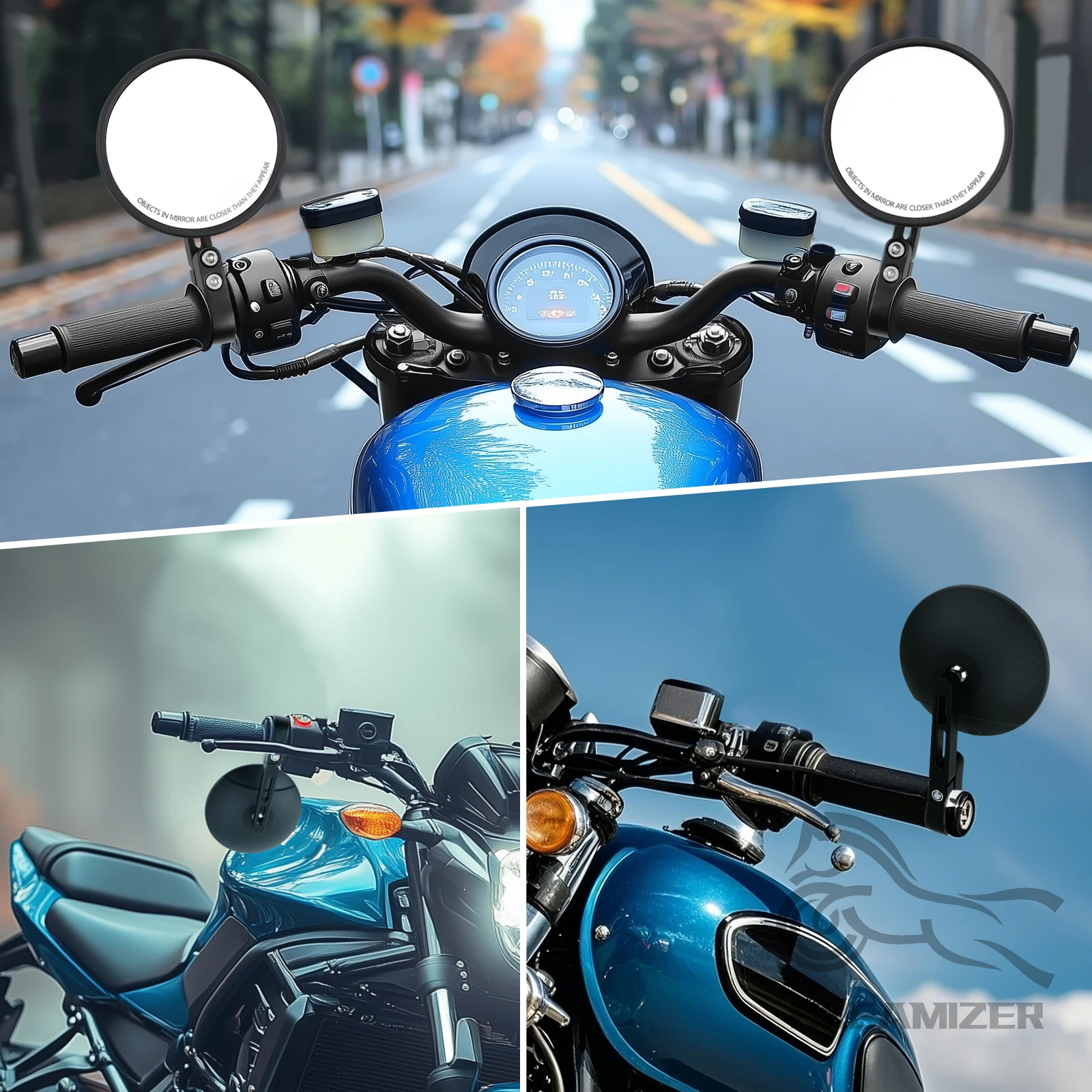 7/8'' 22mm Aluminum Round Mirror Motorcycle Accessories Rear View Side Mirror Handlebar Mirror Universal Cafe Racer
7/8'' 22mm Aluminum Round Mirror Motorcycle Accessories Rear View Side Mirror Handlebar Mirror Universal Cafe Racer