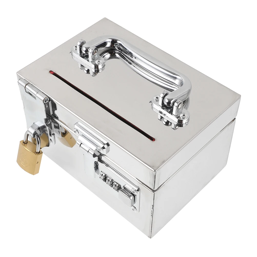 Stainless Steel Piggy Bank Password Box Silver Metal Cash Box for Adults Coin Storage Savings Bank Safe Multifunctional Large
Stainless Steel Piggy Bank Password Box Silver Metal Cash Box for Adults Coin Storage Savings Bank Safe Multifunctional Large