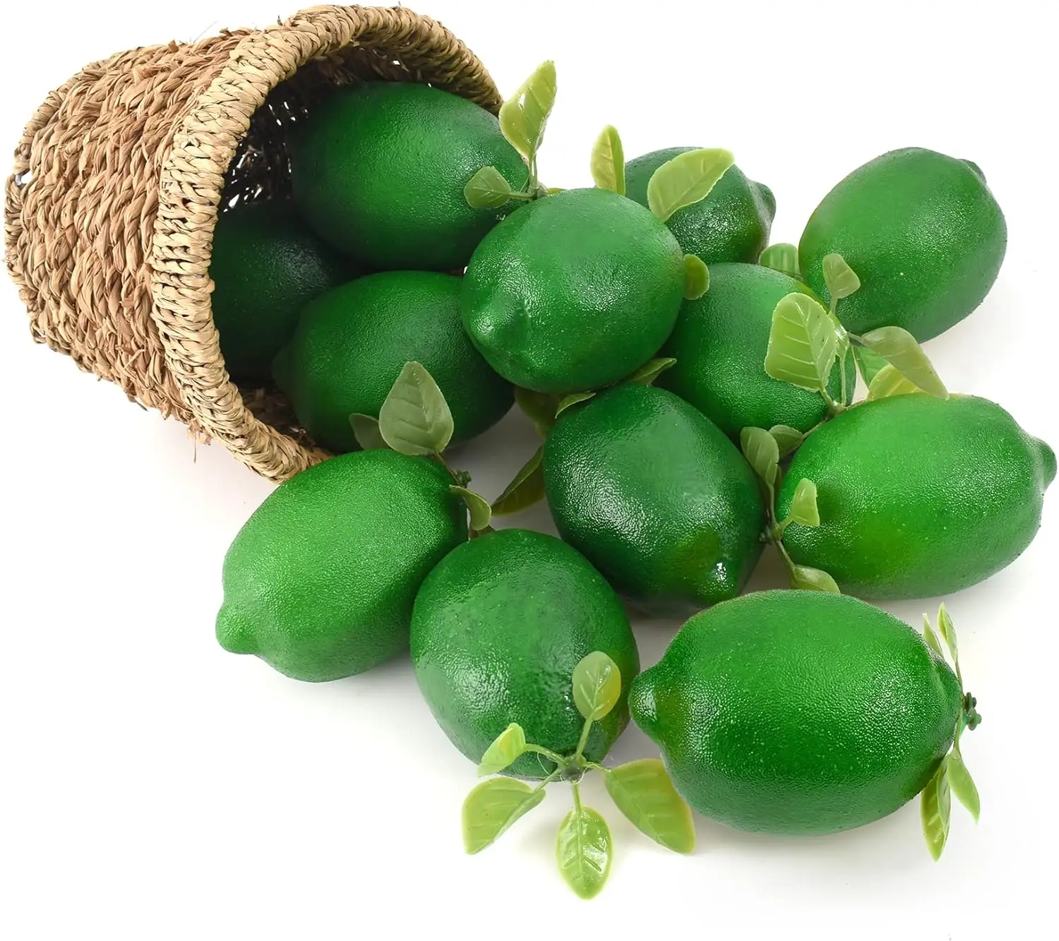 12pcs Artificial Lemons with Leaves Lifelike Fruit Decor for Home Kitchen Table Cabinet Decoration (Green)
12pcs Artificial Lemons with Leaves Lifelike Fruit Decor for Home Kitchen Table Cabinet Decoration (Green)