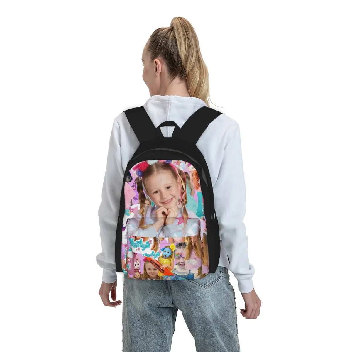 Cute Like Nastya Kawaii Cartoon Backpack Student BookBag Kids School Bag Computer Shoulder Bags for Men Women
Cute Like Nastya Kawaii Cartoon Backpack Student BookBag Kids School Bag Computer Shoulder Bags for Men Women