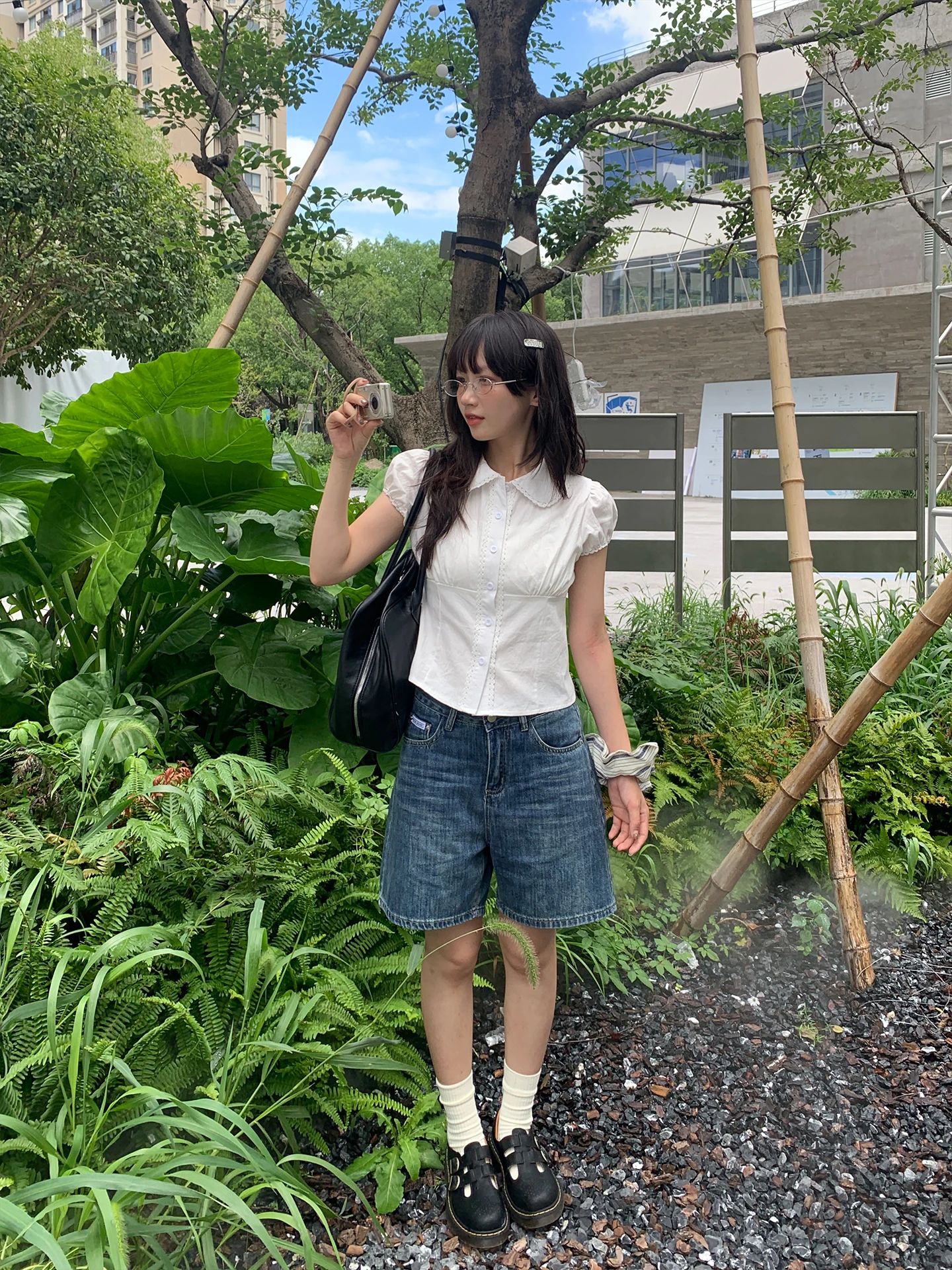 High Waist Straight Leg Vintage Waed Denim orts Korean Sle Girls Casual Summer Slimming Jeans High Waist orts
High Waist Straight Leg Vintage Waed Denim orts Korean Sle Girls Casual Summer Slimming Jeans High Waist orts