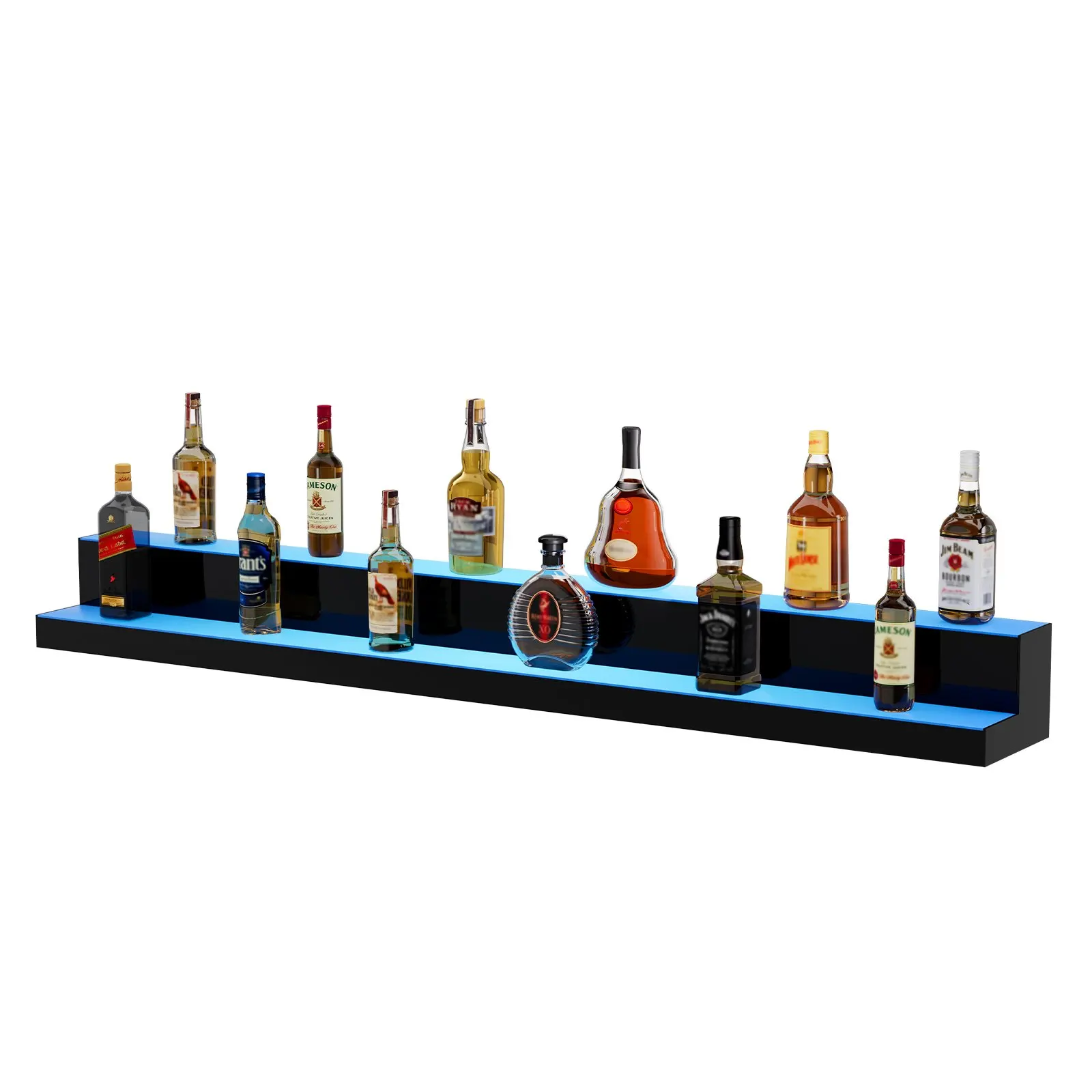 LED Lighted Liquor Bottle Display Bar Shelf RF & App Control 60' 2-Step
LED Lighted Liquor Bottle Display Bar Shelf RF & App Control 60' 2-Step