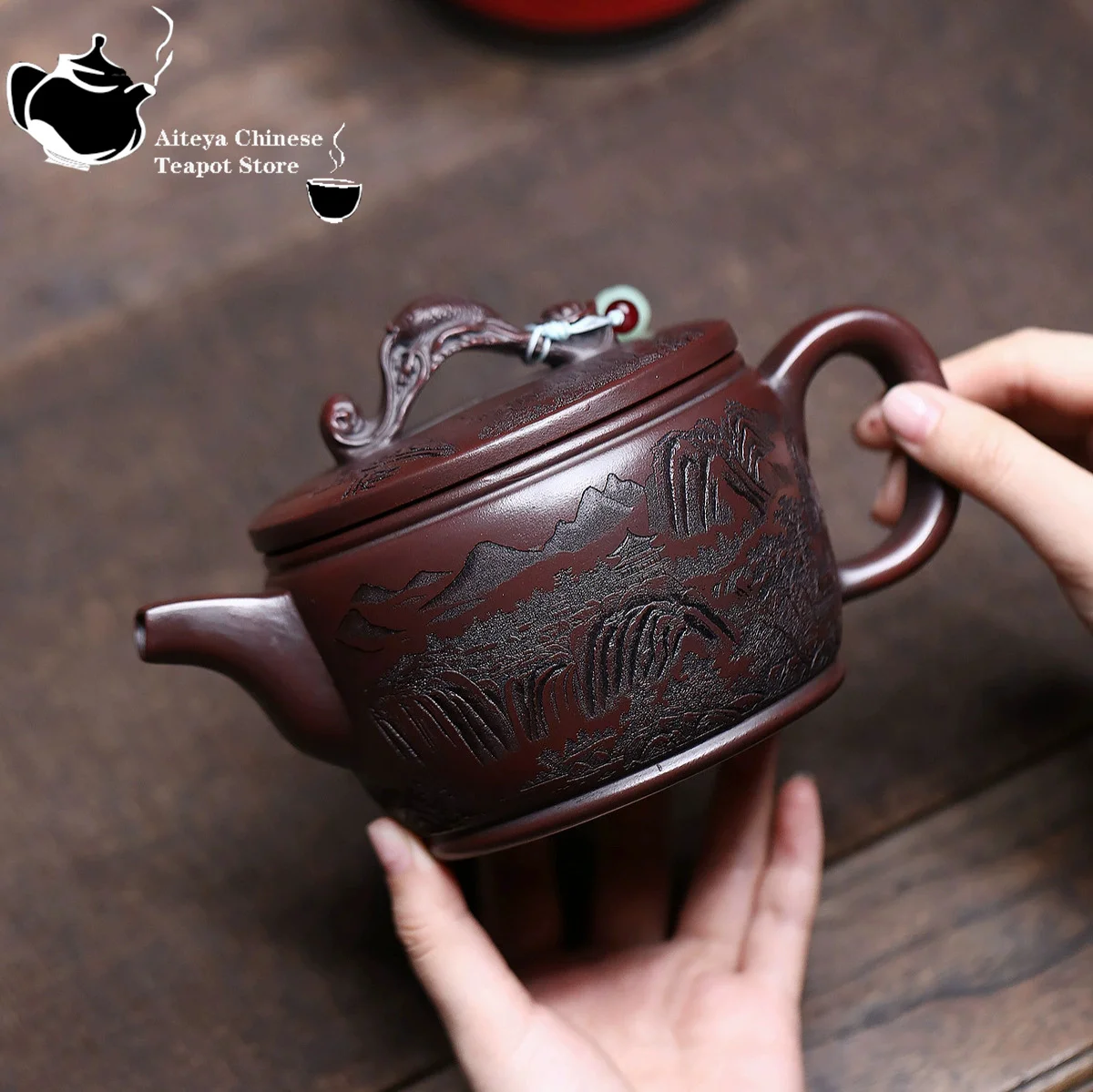 Chinese teapot Yixing purple clay teapot, original ore, red clay, viewing Han tile, Kung Fu tea set
Chinese teapot Yixing purple clay teapot, original ore, red clay, viewing Han tile, Kung Fu tea set
