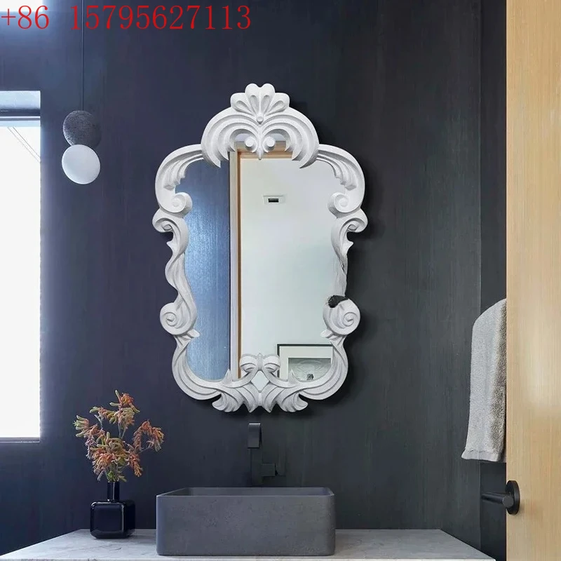 Свет для спальни, роскошное, входной камин, обеденный, настенное декоративное зеркало, косметическое зеркало для ванной комнаты во французском стиле ретро CQY
Свет для спальни, роскошное, входной камин, обеденный, настенное декоративное зеркало, косметическое зеркало для ванной комнаты во французском стиле ретро CQY