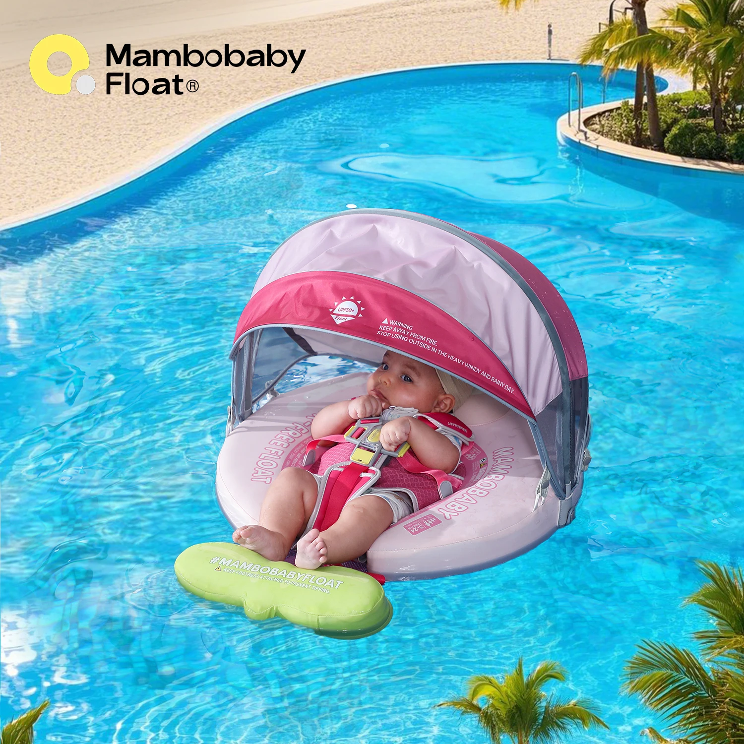 Mambobaby Float No Effort, Just Float & Sunshade Comfort Skin-friendly Baby Swimming Ring Toddler Pool Float Infant Water Helper
Mambobaby Float No Effort, Just Float & Sunshade Comfort Skin-friendly Baby Swimming Ring Toddler Pool Float Infant Water Helper