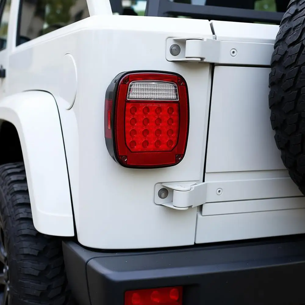 Tail Lights Assembly Replacement for 1979-2006 TJ YJ CJ5 CJ7 Red Square Rear Combination Tail Lamps with Passenger and Driver Si
Tail Lights Assembly Replacement for 1979-2006 TJ YJ CJ5 CJ7 Red Square Rear Combination Tail Lamps with Passenger and Driver Si