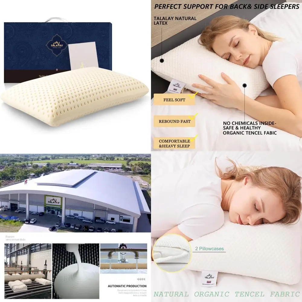 Подушка Talatex Talalay из 100% натурального латекса премиум-класса, латексная подушка Purefusion Talalay помогает облегчить давление, без химикатов из пены с эффектом памяти, Pe
Подушка Talatex Talalay из 100% натурального латекса премиум-класса, латексная подушка Purefusion Talalay помогает облегчить давление, без химикатов из пены с эффектом памяти, Pe