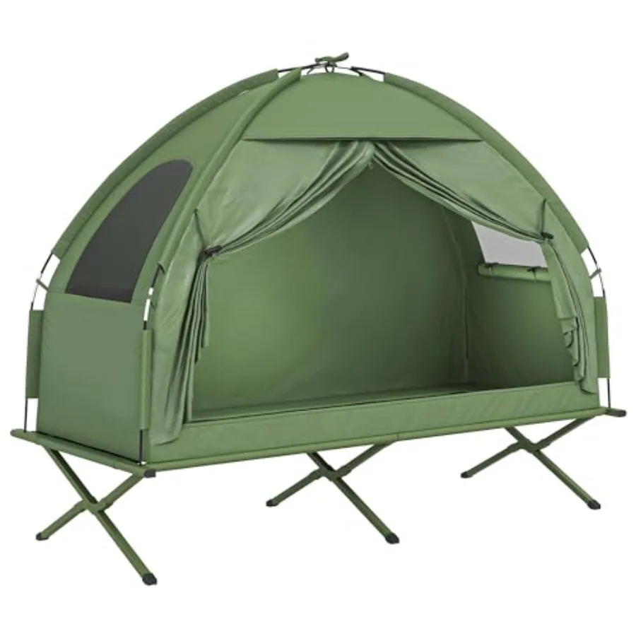 Camping Tent Cot for outdoor hiking and camping, aluminum frame with polyester fabric, gray color, lightweight foldable off-gro
Camping Tent Cot for outdoor hiking and camping, aluminum frame with polyester fabric, gray color, lightweight foldable off-gro