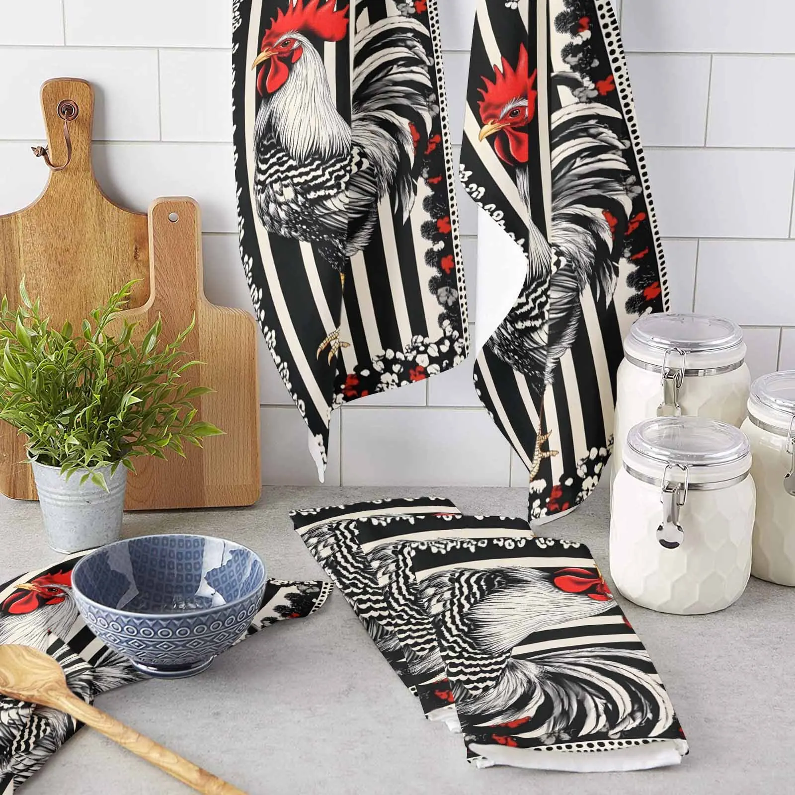 Vintage Farm Rooster Lines Kitchen Towel Cleaning Cloth Microfiber Soft Household Super Absorbent Dish Washing Cloth
Vintage Farm Rooster Lines Kitchen Towel Cleaning Cloth Microfiber Soft Household Super Absorbent Dish Washing Cloth