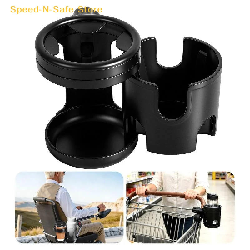 Versatile Cup Holder 2in1 Dual Clamp Fits Bike Stroller Wheelchair with 360° Rotation for Drinks
Versatile Cup Holder 2in1 Dual Clamp Fits Bike Stroller Wheelchair with 360° Rotation for Drinks