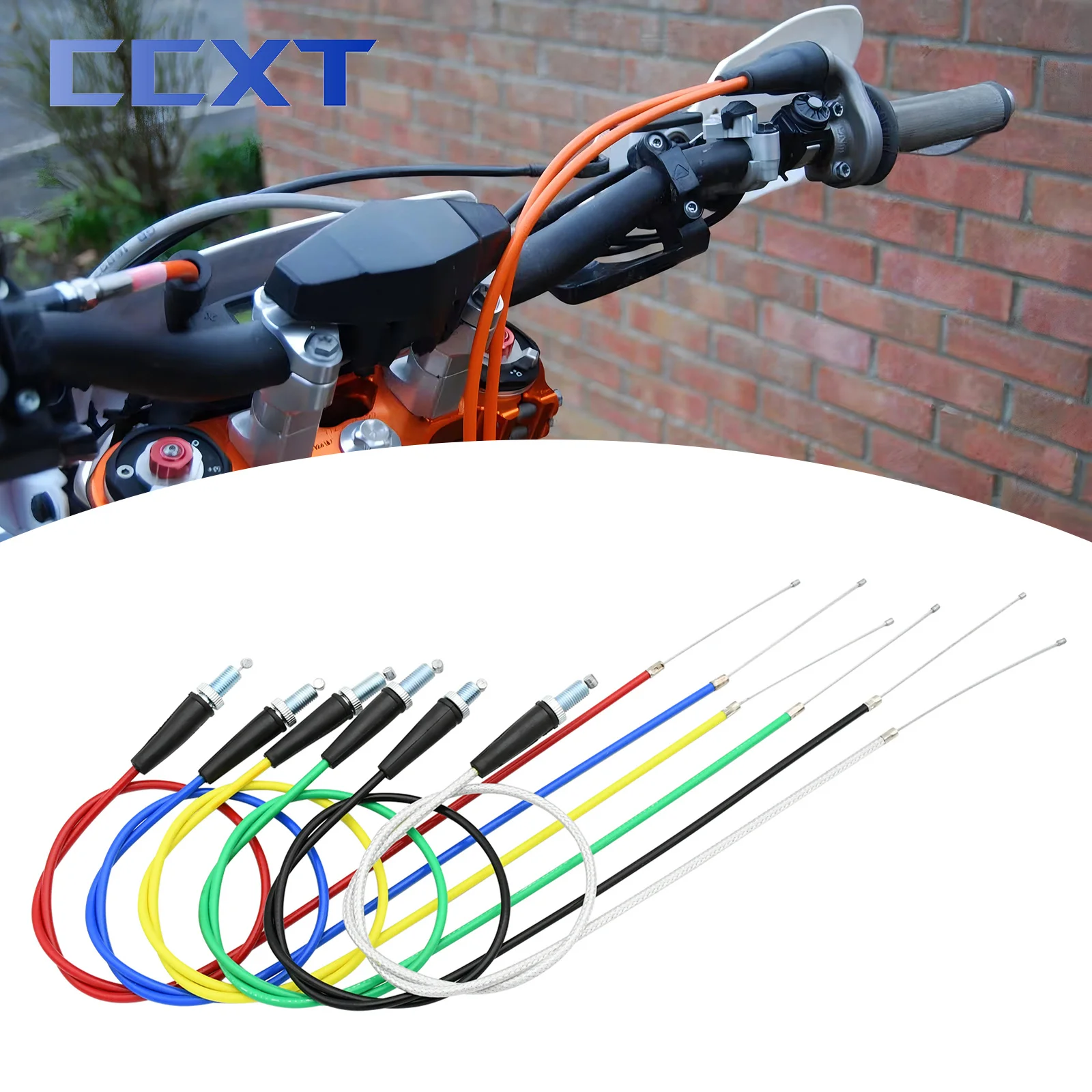 990mm 1090mm 6 Colors Motorcycle Universal Twist Throttle Cable For Yamaha KTM Honda Kawasaki Suzuki ATV Dirt Bike Accessories
990mm 1090mm 6 Colors Motorcycle Universal Twist Throttle Cable For Yamaha KTM Honda Kawasaki Suzuki ATV Dirt Bike Accessories