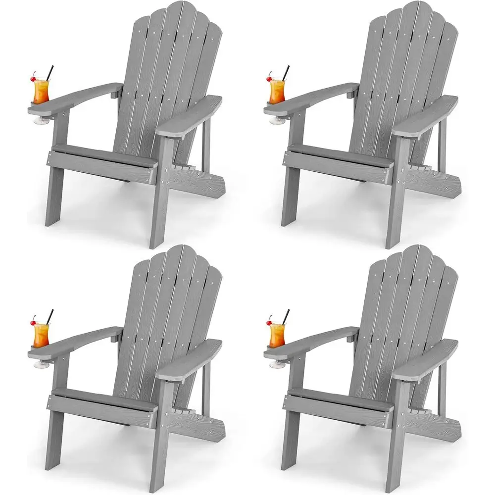 Oversized Weather-Resistant Patio Chairs with Hidden Cup Holder, Realistic Wood Grain, 380 lbs Capacity, Light Grey
Oversized Weather-Resistant Patio Chairs with Hidden Cup Holder, Realistic Wood Grain, 380 lbs Capacity, Light Grey