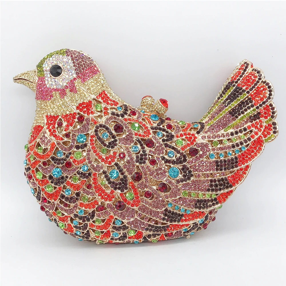 IN STOCK Bird Rhinestone Crystal Women Evening Bag Luxury Diamond Silver/Gold Wedding Purse Party Dinner Clutches Cocktail Minau
IN STOCK Bird Rhinestone Crystal Women Evening Bag Luxury Diamond Silver/Gold Wedding Purse Party Dinner Clutches Cocktail Minau