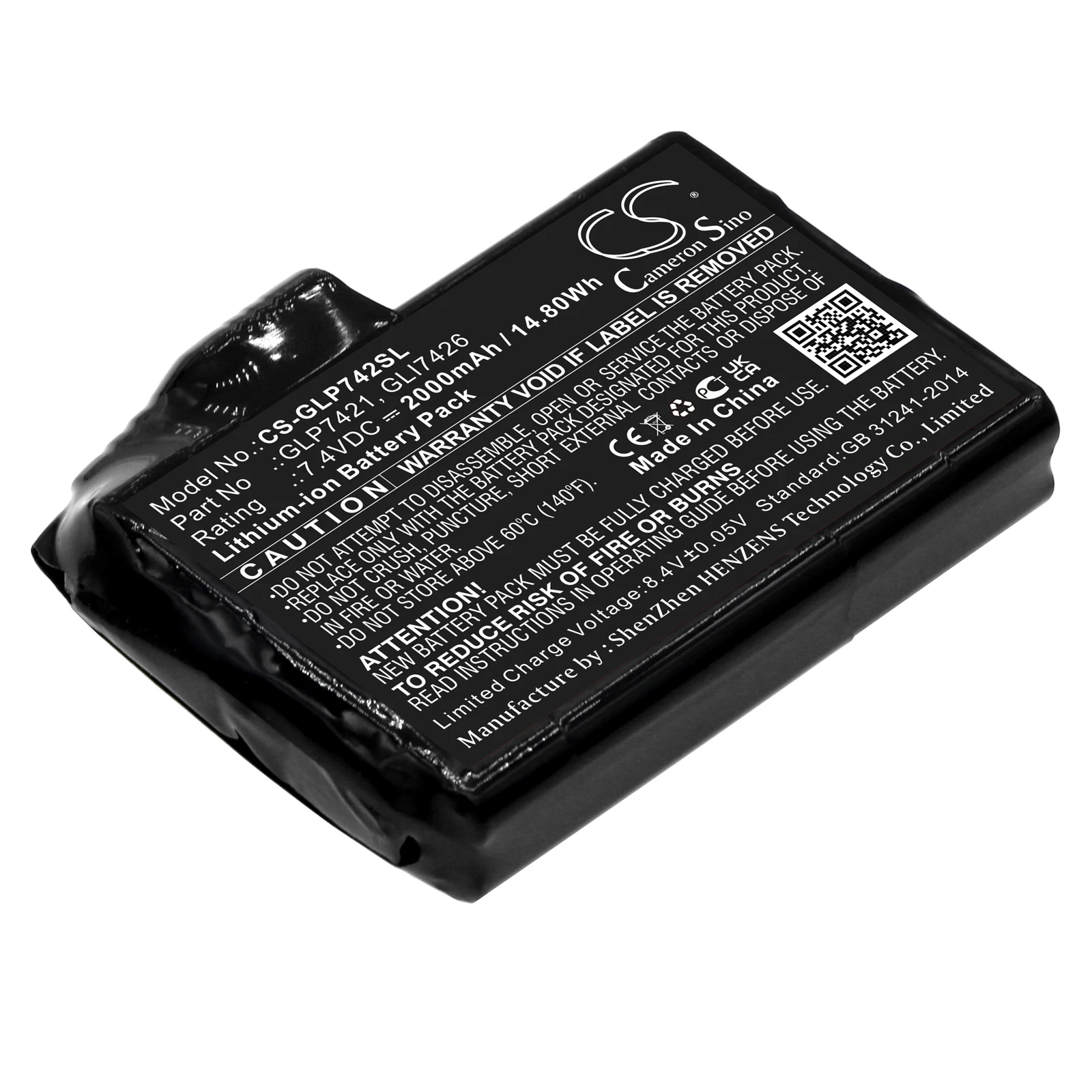 Cameron Sino Heated Clothes 2000mAh 7.4V Battery GLP7421 for Glovii Universal Gloves GXR GXB GJ1 GJ1G GJ1C GJ1R GP1 GP1G GP1C
Cameron Sino Heated Clothes 2000mAh 7.4V Battery GLP7421 for Glovii Universal Gloves GXR GXB GJ1 GJ1G GJ1C GJ1R GP1 GP1G GP1C