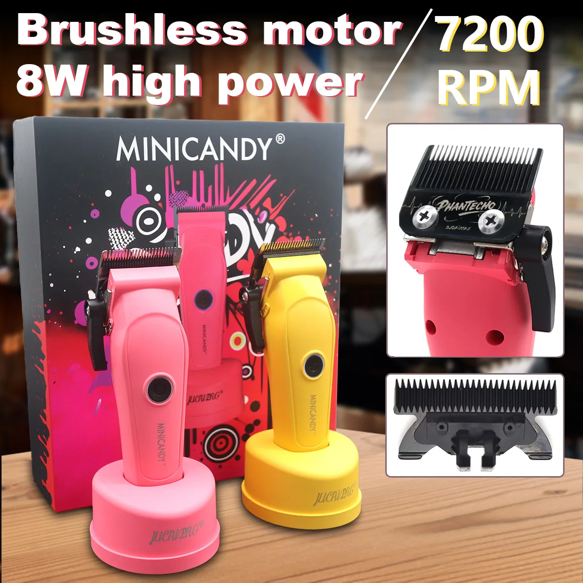 JUCAI JC-06 Hair Clipper Professional Fade Blade 7200RPM Brushless Motor with Base Charger 3200mhA Barber Professional Machine
JUCAI JC-06 Hair Clipper Professional Fade Blade 7200RPM Brushless Motor with Base Charger 3200mhA Barber Professional Machine