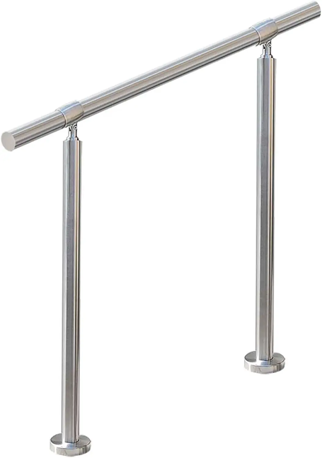 Stainless Steel Stair Handrail, 1.65in Round DIY Railing for Indoor Outdoor Steps with Installation Kit, Silver
Stainless Steel Stair Handrail, 1.65in Round DIY Railing for Indoor Outdoor Steps with Installation Kit, Silver