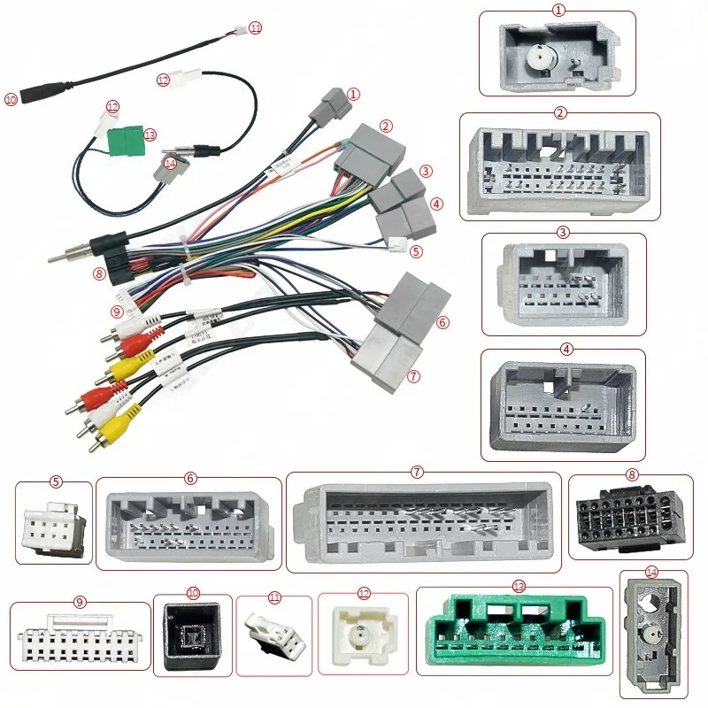 Quadlock Wiring Harness CAN Bus Decoder Connector Car Android Cable Adapter for Honda Civic CRV20 Breeze
Quadlock Wiring Harness CAN Bus Decoder Connector Car Android Cable Adapter for Honda Civic CRV20 Breeze