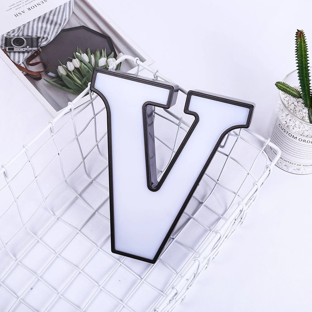 Creative LED Letter Sign Alphabet V Shape Neon Night Light White Operated Romantic Wedding Party Bedroom Home Decor
Creative LED Letter Sign Alphabet V Shape Neon Night Light White Operated Romantic Wedding Party Bedroom Home Decor