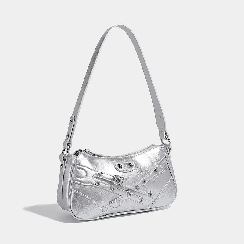 Модная металлическая укороченная женская сумка с шипами под мышками, оптовая продажа, винтажная мотоциклетная сумка с замком и пряжкой на одно плечо
Модная металлическая укороченная женская сумка с шипами под мышками, оптовая продажа, винтажная мотоциклетная сумка с замком и пряжкой на одно плечо