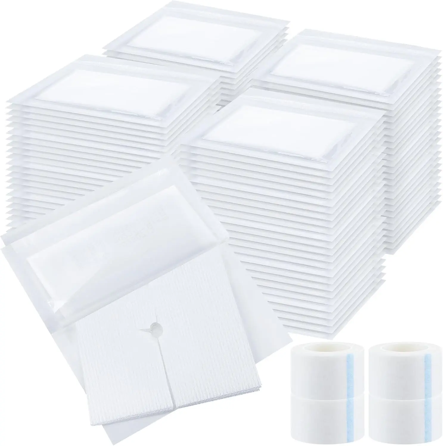 400 Pcs 2" x 2" Split Gauze Pads, 6-Ply Non-Woven Sponges with Tape for Wound Care & Drain Tubes
400 Pcs 2" x 2" Split Gauze Pads, 6-Ply Non-Woven Sponges with Tape for Wound Care & Drain Tubes