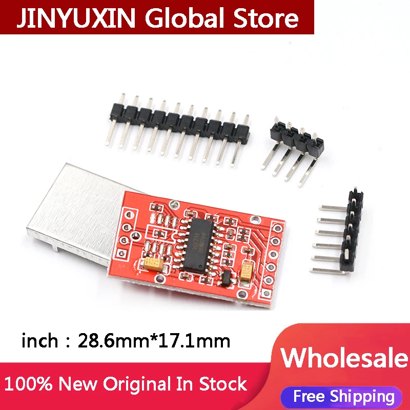 2Pcs HX711 Dual-channel 24-bit A/D Conversion Weighing Sensor Module with Metal Shied
2Pcs HX711 Dual-channel 24-bit A/D Conversion Weighing Sensor Module with Metal Shied