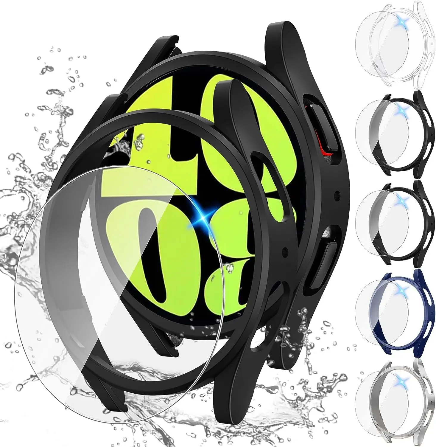 Жесткий Бампер Из Поликарбоната + закаленное стекло для Samsung Galaxy Watch 4 5 6 40 мм 44 мм Защитная пленка для экрана и аксессуары для чехла
Жесткий Бампер Из Поликарбоната + закаленное стекло для Samsung Galaxy Watch 4 5 6 40 мм 44 мм Защитная пленка для экрана и аксессуары для чехла