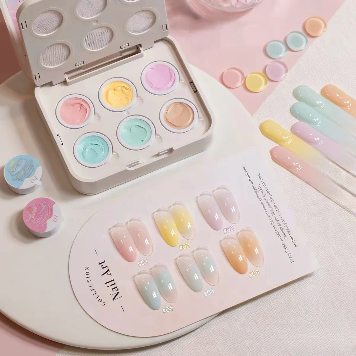 6 Grids Air Cushion Pat Painting Gel Nail Polish High Saturation Blush Concealer Gradient Soak Off UV LED Blending Nail Art
6 Grids Air Cushion Pat Painting Gel Nail Polish High Saturation Blush Concealer Gradient Soak Off UV LED Blending Nail Art