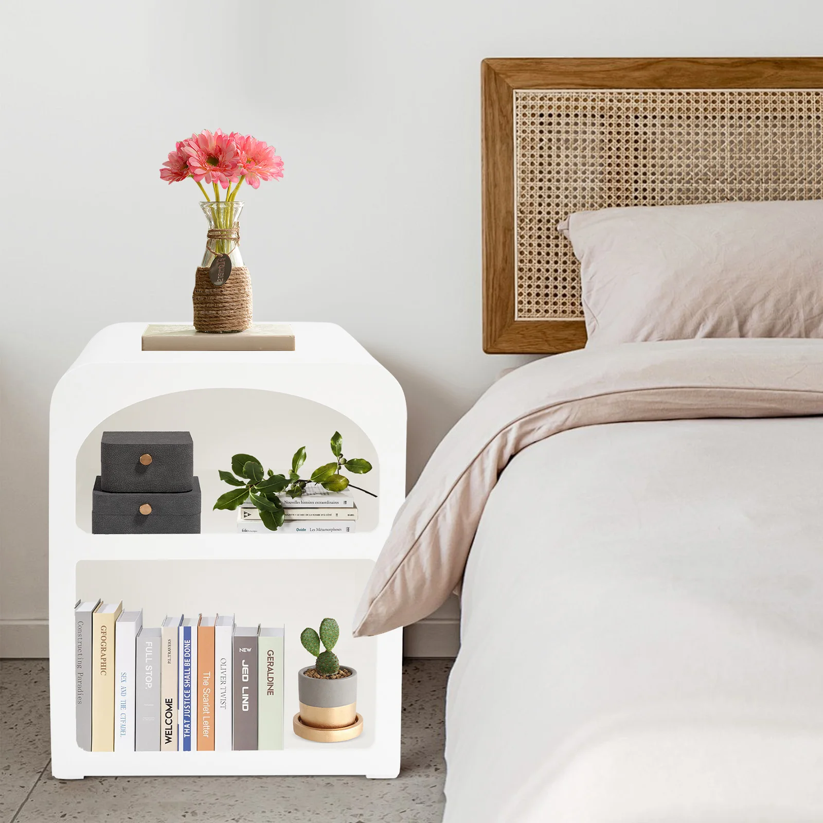 White MDF 45x30x55cm Bedroom Locker Bedside Storage Cabinet Design Edge Cabinet
White MDF 45x30x55cm Bedroom Locker Bedside Storage Cabinet Design Edge Cabinet