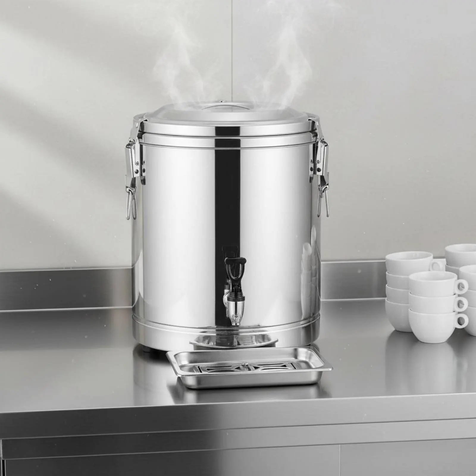 Stainless Steel Insulated Container Easy to Clean Stainless Steel Lined Food Container Insulated Beverage Dispenser Non-Slip
Stainless Steel Insulated Container Easy to Clean Stainless Steel Lined Food Container Insulated Beverage Dispenser Non-Slip