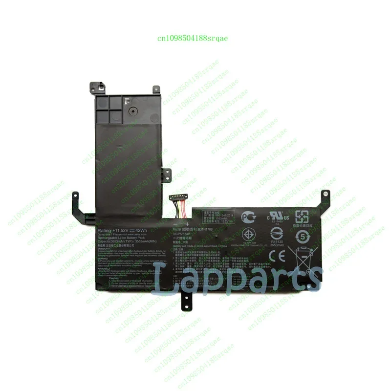 Новый оригинальный аккумулятор B31N1708 для Asus TP510 TP510UA TP510UA-1A TP510UF TP510UQ%100 тест 
Новый оригинальный аккумулятор B31N1708 для Asus TP510 TP510UA TP510UA-1A TP510UF TP510UQ%100 тест