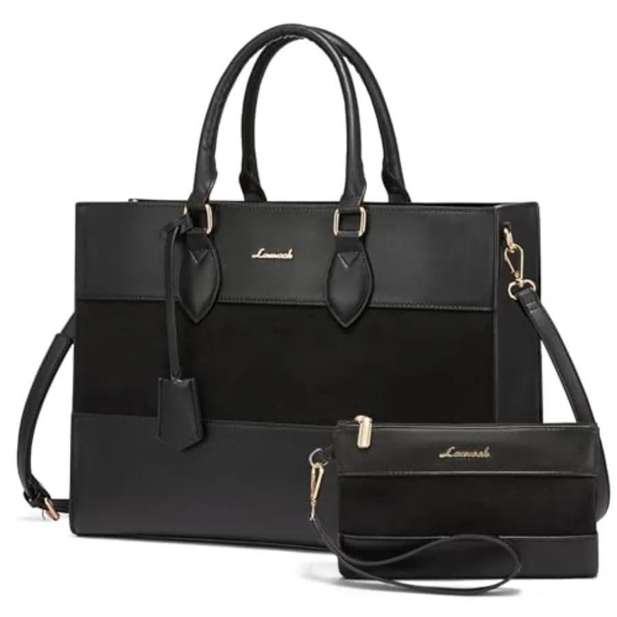 Laptop Tote Bag for Women, Work Totes Business Office Computer Briefcase with Clutch Purse
Laptop Tote Bag for Women, Work Totes Business Office Computer Briefcase with Clutch Purse