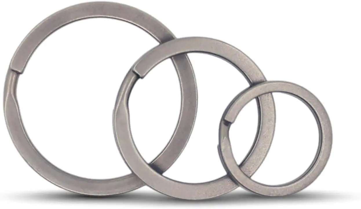 Titanium Key Rings - 3 Sizes, Durable for Keys & Carabiners
Titanium Key Rings - 3 Sizes, Durable for Keys & Carabiners