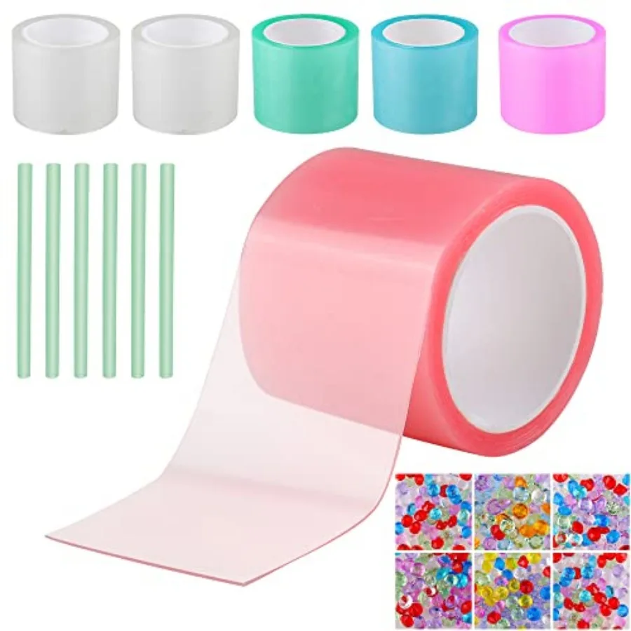 Nano Tape for Bubble Kit - 6pcs Colorful Double Sided Elastic Tape for Balloon Decorating and Crafting
Nano Tape for Bubble Kit - 6pcs Colorful Double Sided Elastic Tape for Balloon Decorating and Crafting