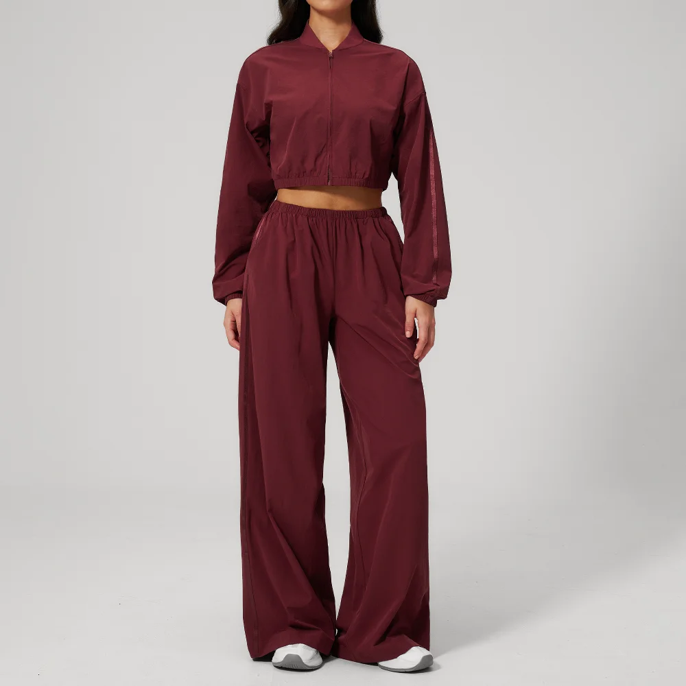 Summer New Sunscreen Set Women's Yoga Set Short Stand Collar Sunscreen Coat Breathable Loose Pants Fitness Set Workout Clothes
Summer New Sunscreen Set Women's Yoga Set Short Stand Collar Sunscreen Coat Breathable Loose Pants Fitness Set Workout Clothes