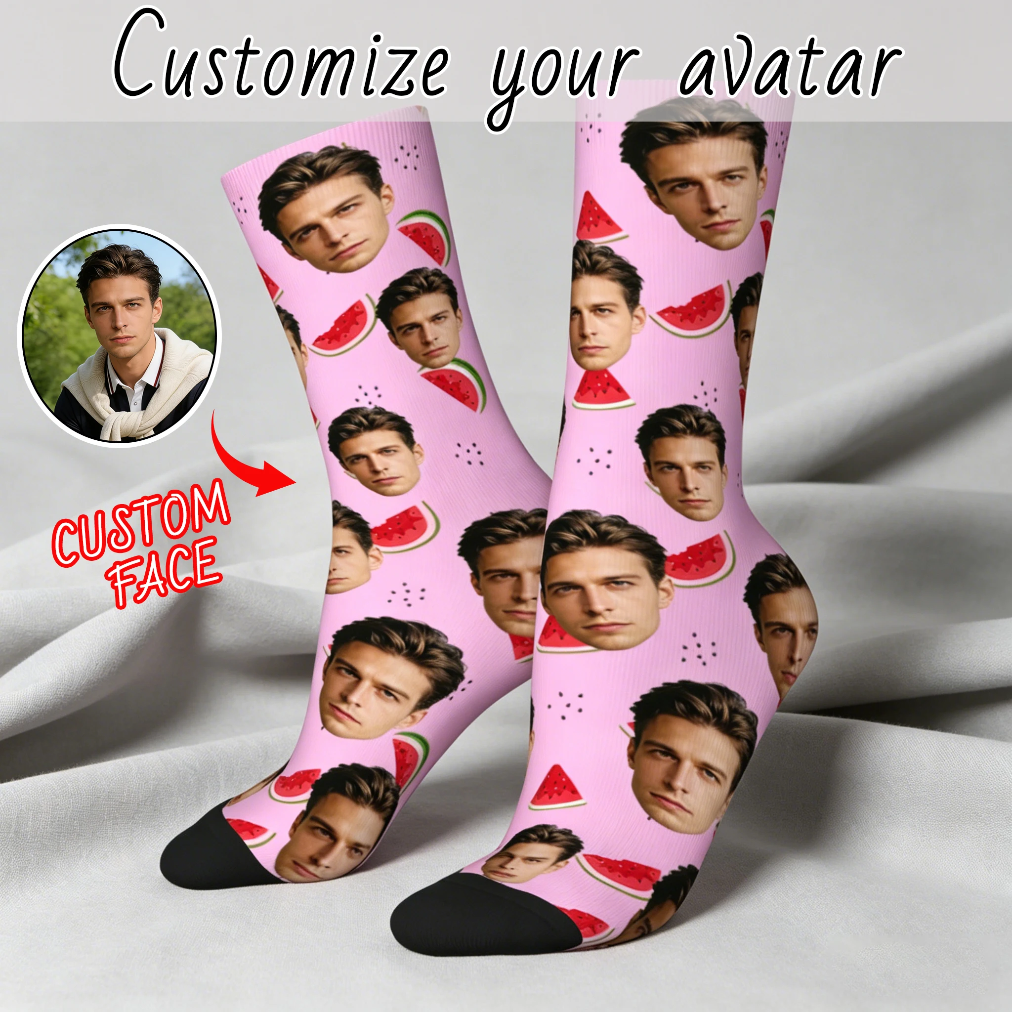 Custom avatar socks for men and women custom photo socks personalized picture socks photo socks personalized gifts
Custom avatar socks for men and women custom photo socks personalized picture socks photo socks personalized gifts