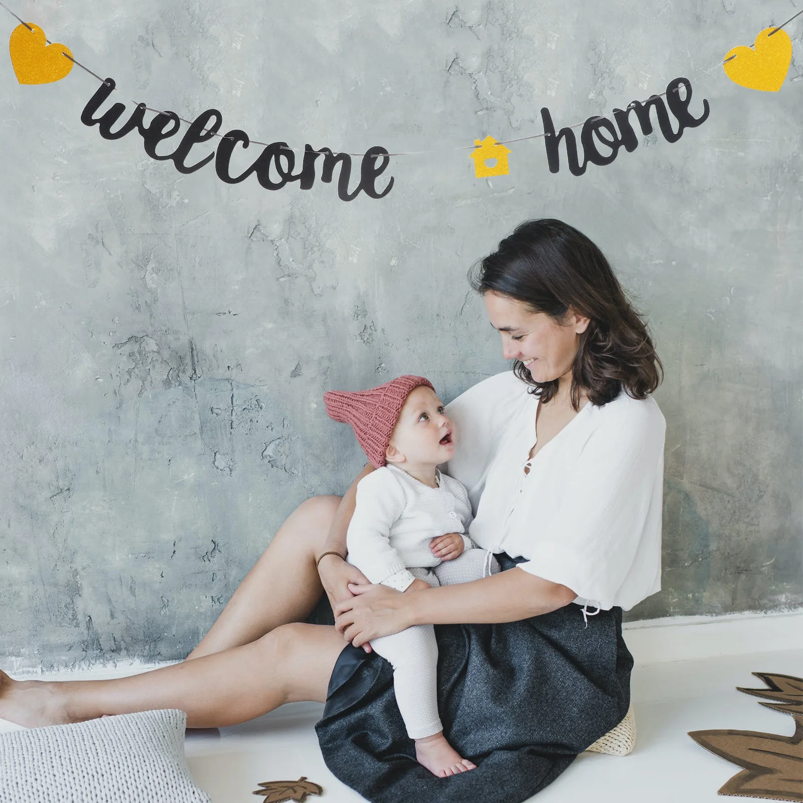Welcome Home Banner Black Words Gold Heart Wedding Baby Shower Supplies Hanging Ornaments Family Reunion Banners
Welcome Home Banner Black Words Gold Heart Wedding Baby Shower Supplies Hanging Ornaments Family Reunion Banners