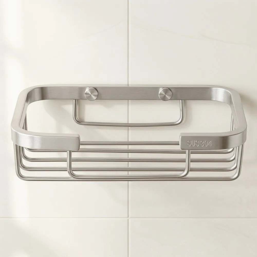 Space Saving Stainless Steel Soap Rack Brushed Finish Square Design Soap Dish Silver Wall Mounted Soap Organizer Box Hotel Home
Space Saving Stainless Steel Soap Rack Brushed Finish Square Design Soap Dish Silver Wall Mounted Soap Organizer Box Hotel Home
