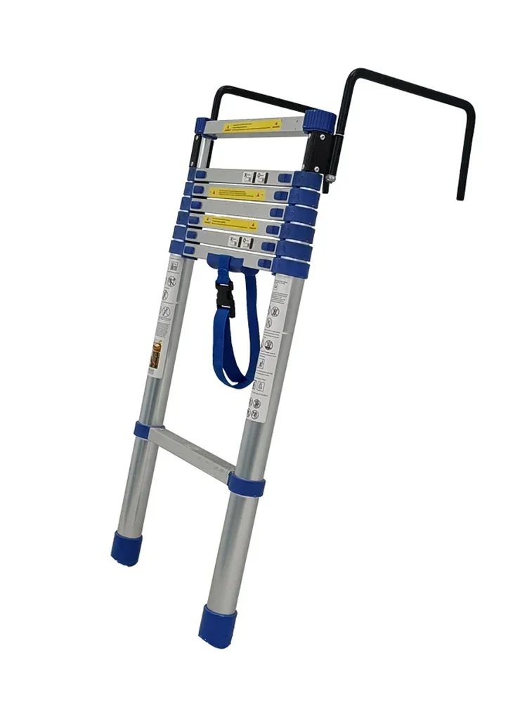 Thickened large hook blue telescopic ladder aluminum alloy household folding portable Hot sales
Thickened large hook blue telescopic ladder aluminum alloy household folding portable Hot sales