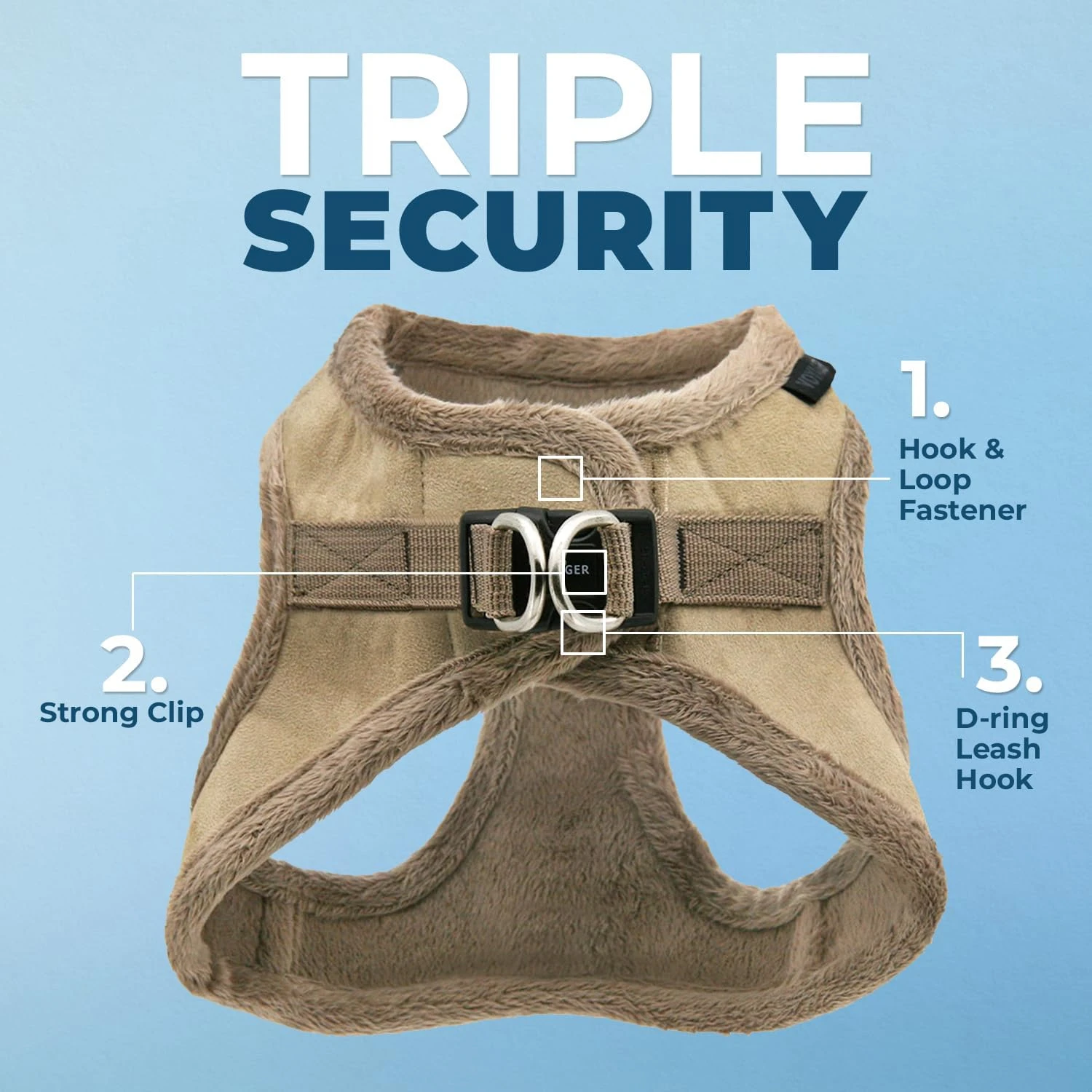Elevate your furry companion's comfort and style with this luxurious, cozy, and high-quality Latte Suede Step-in Dog Harness. Pe
Elevate your furry companion's comfort and style with this luxurious, cozy, and high-quality Latte Suede Step-in Dog Harness. Pe