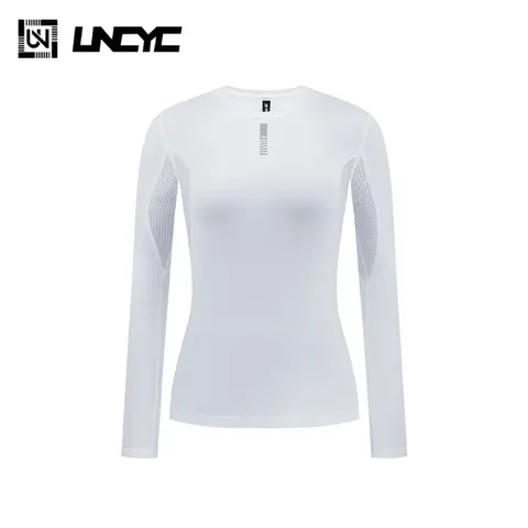 UNCYC Winter Women's Cycling Base Layers Black White Thermal Fleece Road Bike Base Underwear Bicycle Undershirt Sport Clothing