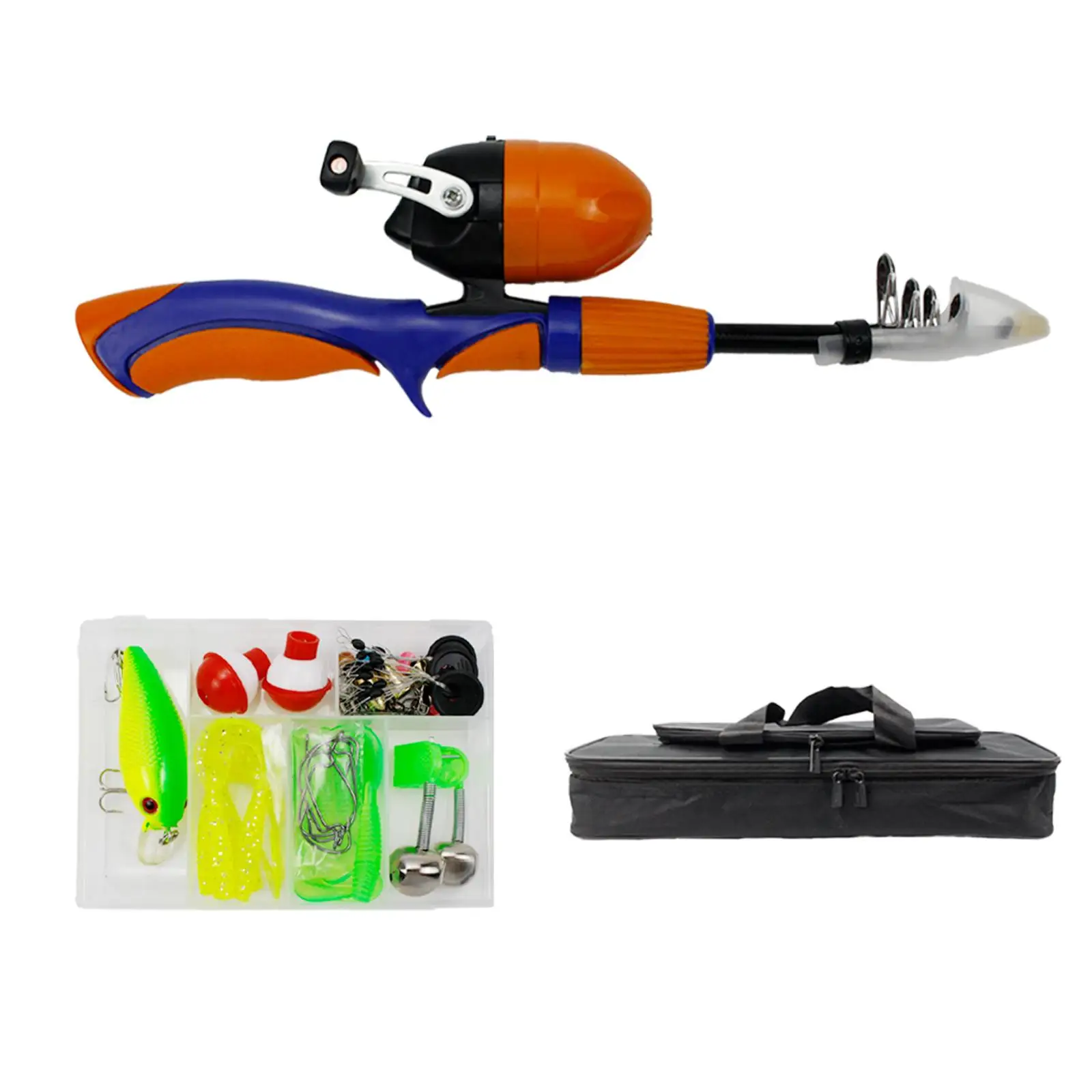 Kids Fishing Pole Kit Telescopic Fishing Rod with Reel for Youth
Kids Fishing Pole Kit Telescopic Fishing Rod with Reel for Youth