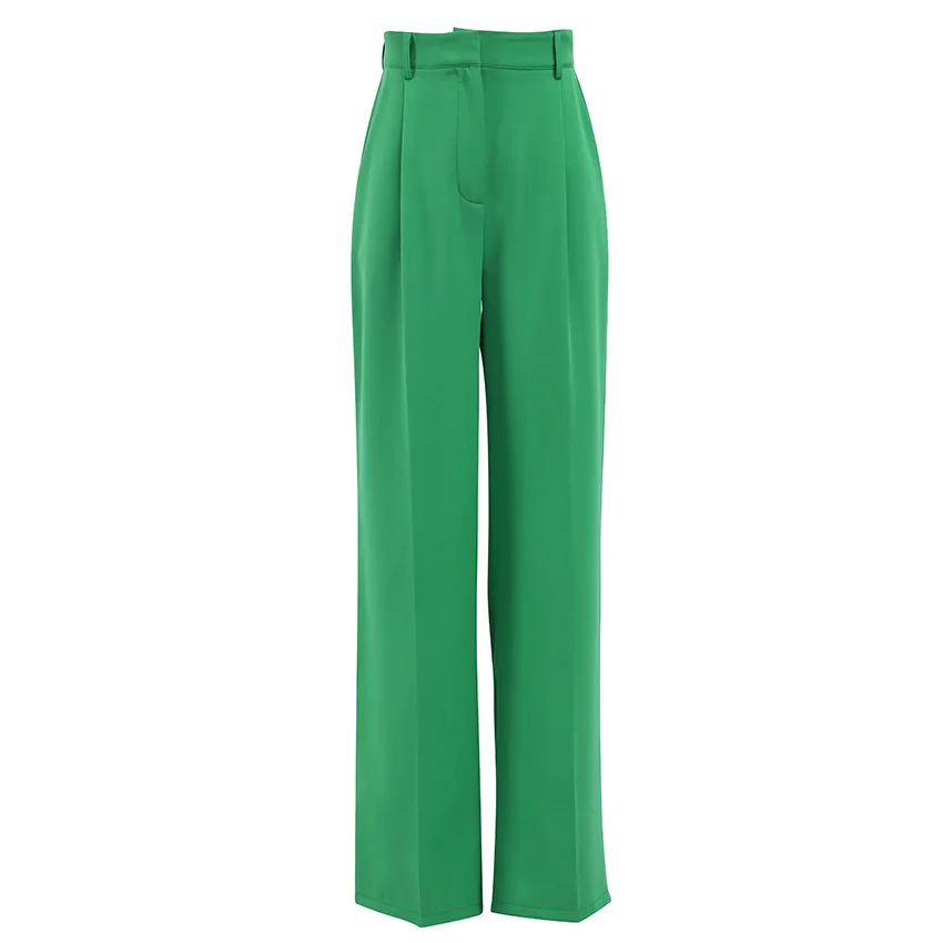 2023 Spring Women's Green High Waist Wide Leg Pants Ladies Suit Pants Loose Casual Long Trousers High Wasit Casual Pants
2023 Spring Women's Green High Waist Wide Leg Pants Ladies Suit Pants Loose Casual Long Trousers High Wasit Casual Pants