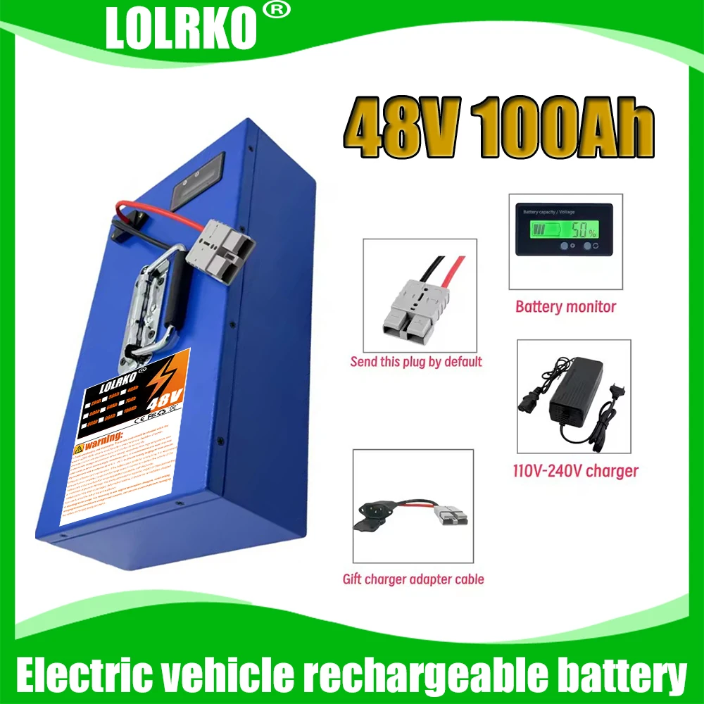 Air fast transportation New Full Capacity Power 18650 Lithium Battery 48V 20AH-100AH Lithium Battery Pack Suitable for 250-3000W
Air fast transportation New Full Capacity Power 18650 Lithium Battery 48V 20AH-100AH Lithium Battery Pack Suitable for 250-3000W